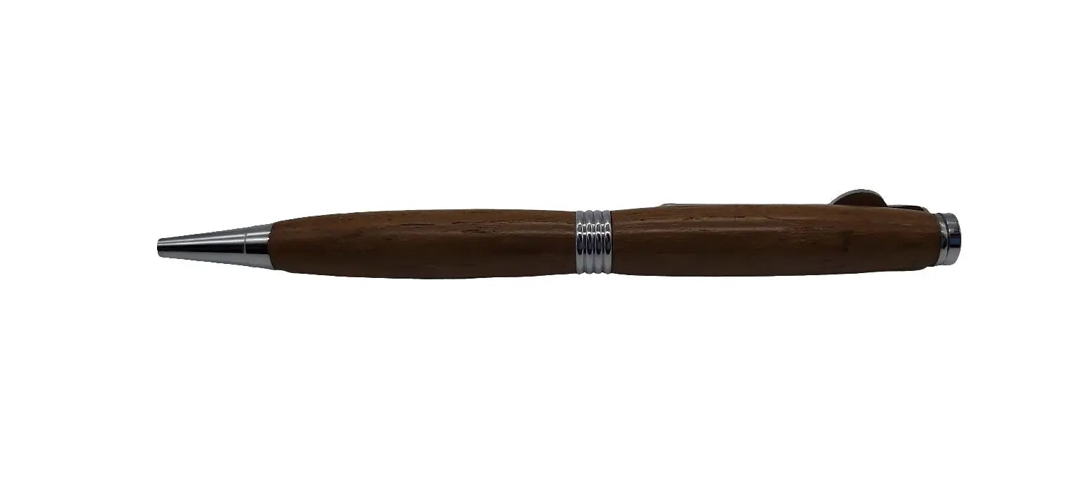 Ballpoint twist pen in Teak from HMS Britannia, Dartmouth (1869-1905) 