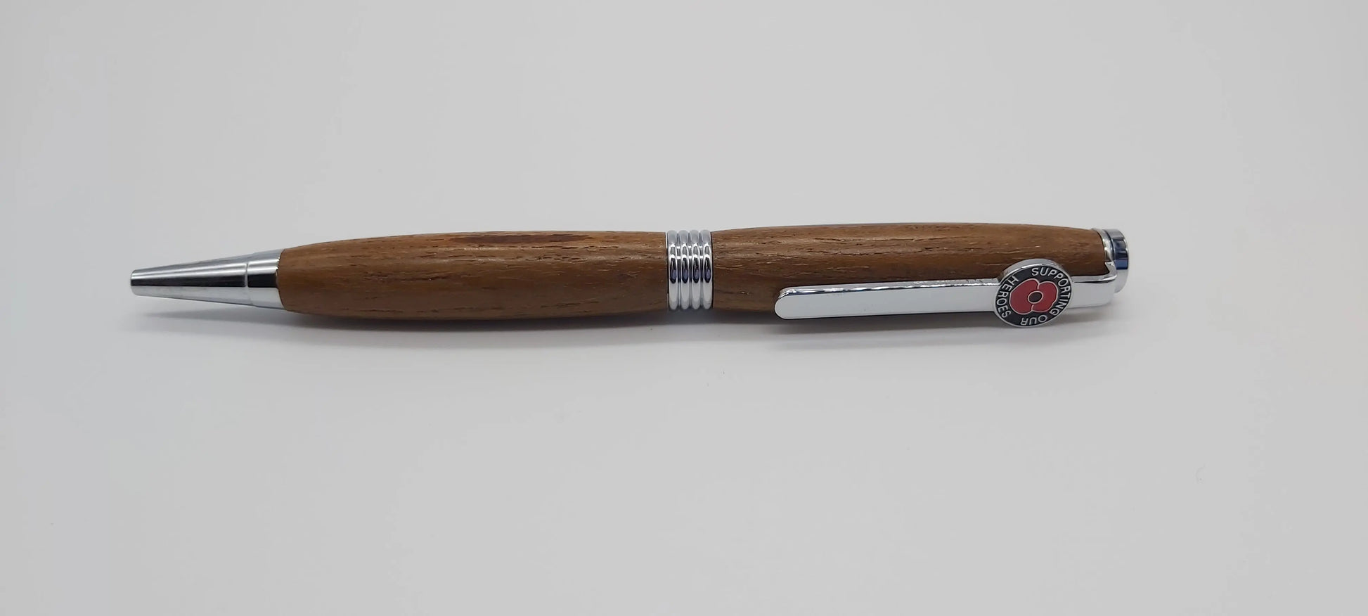 Ballpoint twist pen in Teak from HMS Britannia, Dartmouth (1869-1905) DevonPens