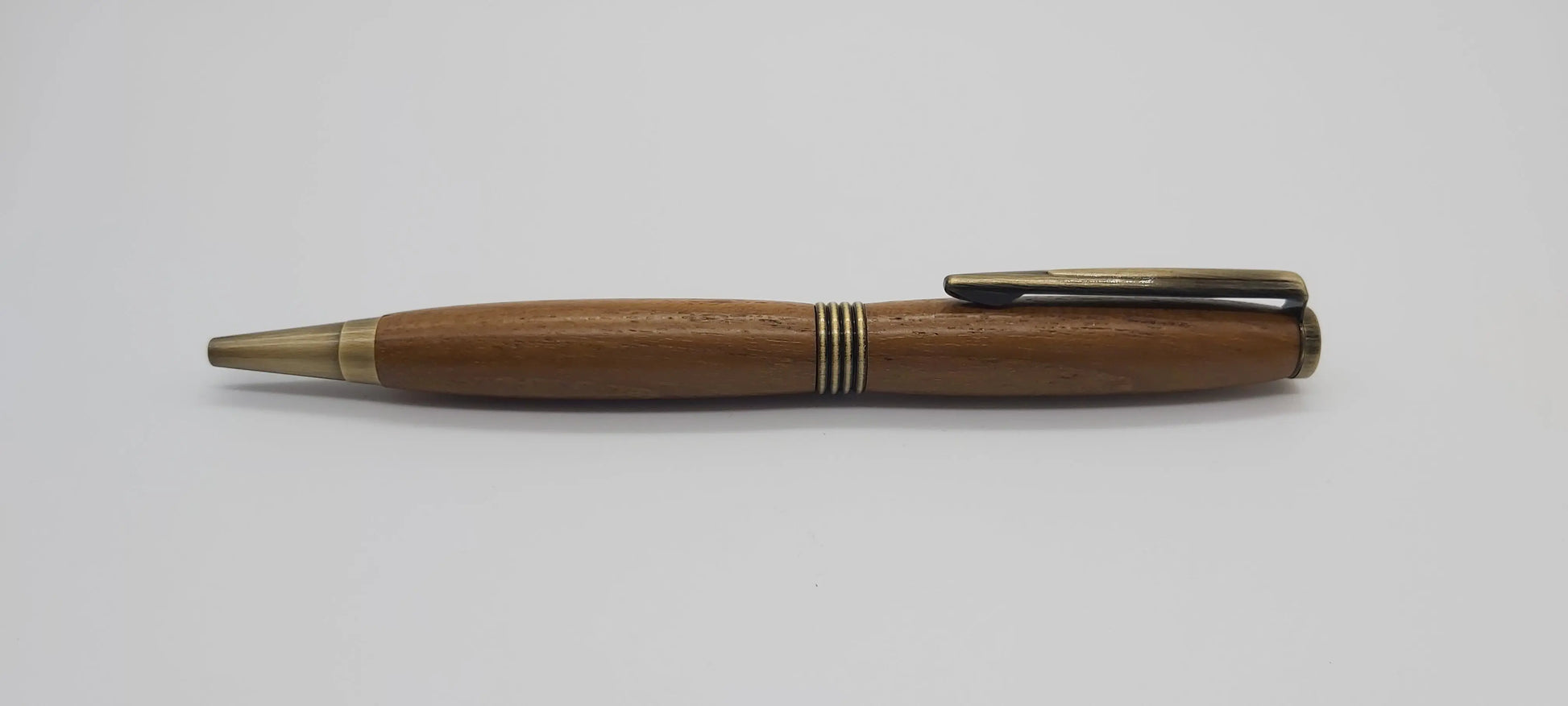 Ballpoint twist pen in Teak from HMS Britannia, Dartmouth (1869-1905) DevonPens