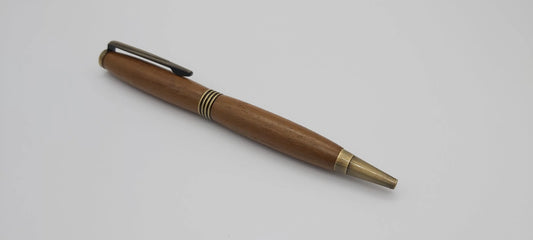 Ballpoint twist pen in Teak from HMS Britannia, Dartmouth (1869-1905) DevonPens