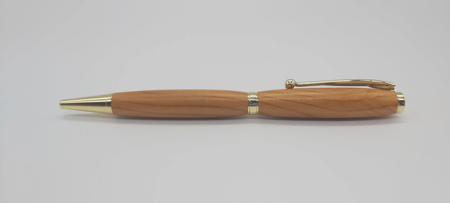 Dartmoor Elm ballpoint pen - Gold DevonPens