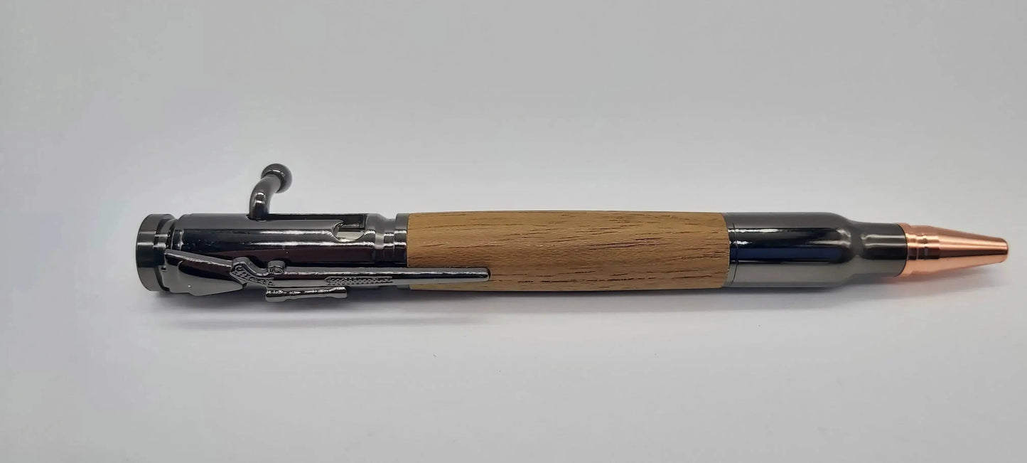 HMS Britannia Teak - lock 'n' load ballpoint pen DevonPens