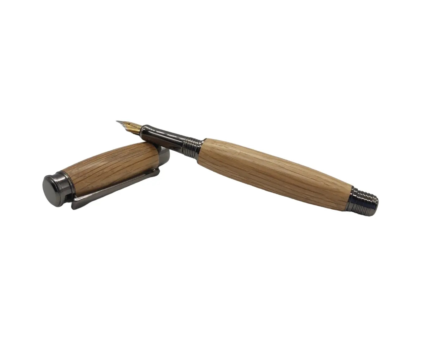 Jack Daniel's whisky cask oak - Fountain pen - gun metal DevonPens