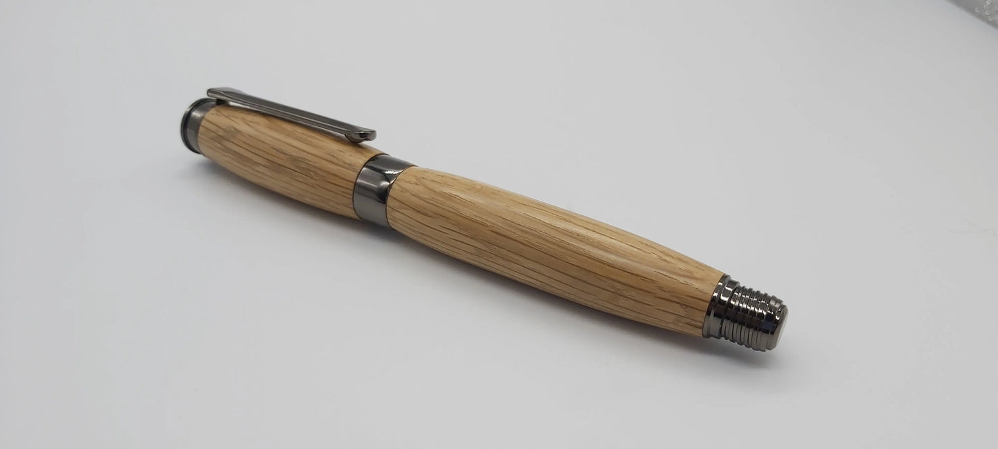 Jack Daniel's whisky cask oak - Fountain pen - gun metal DevonPens