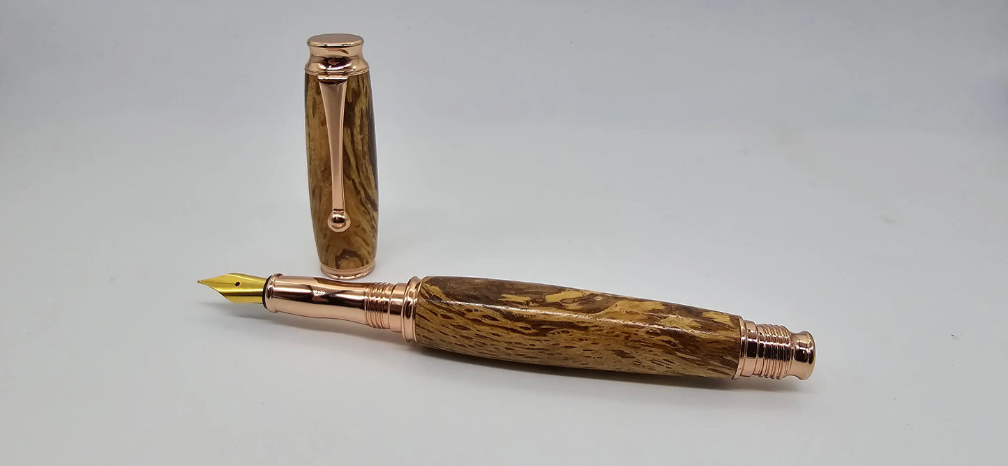 Killerton House - Cork Oak Fountain pen - Rose gold 