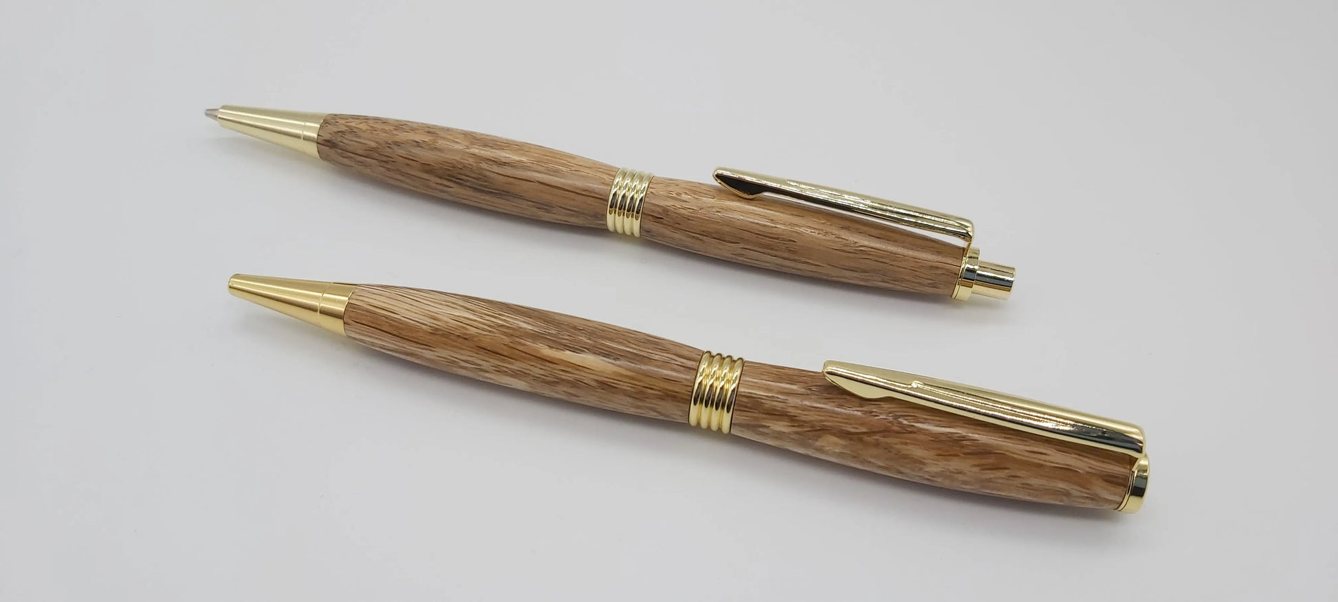 Pen & pencil set in Holm Oak from Thomas Hardy's House, Max gate DevonPens