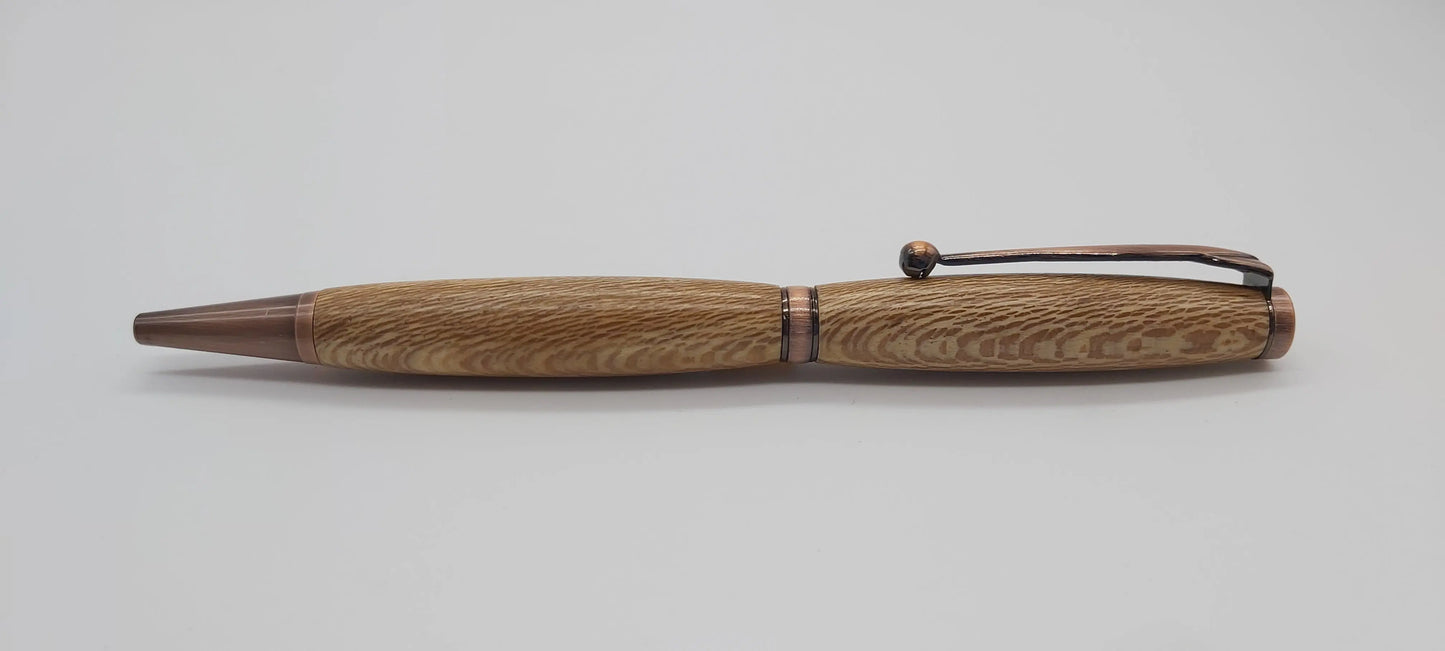 Powderham Castle - lacewood handmade ballpoint pen DevonPens