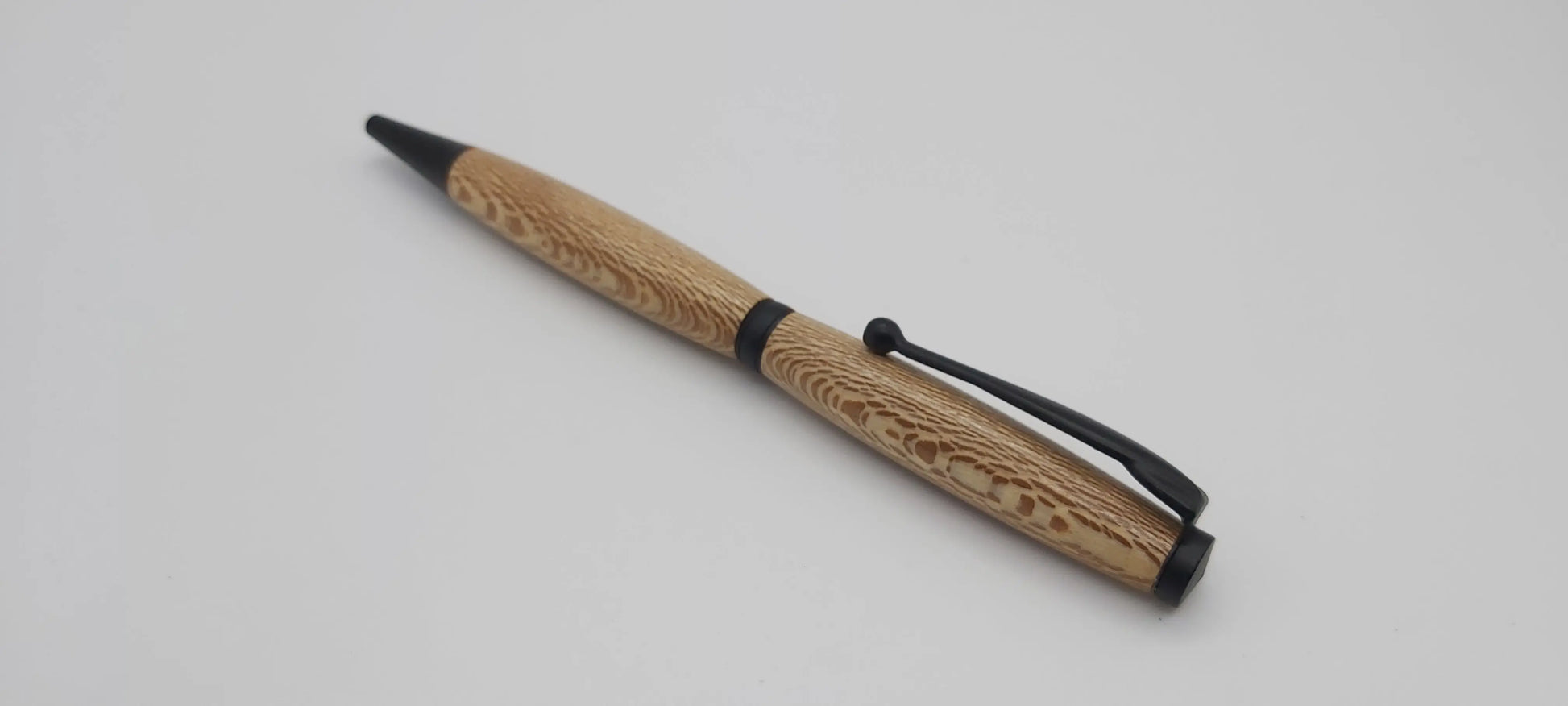 Powderham Castle - lacewood handmade ballpoint pen DevonPens