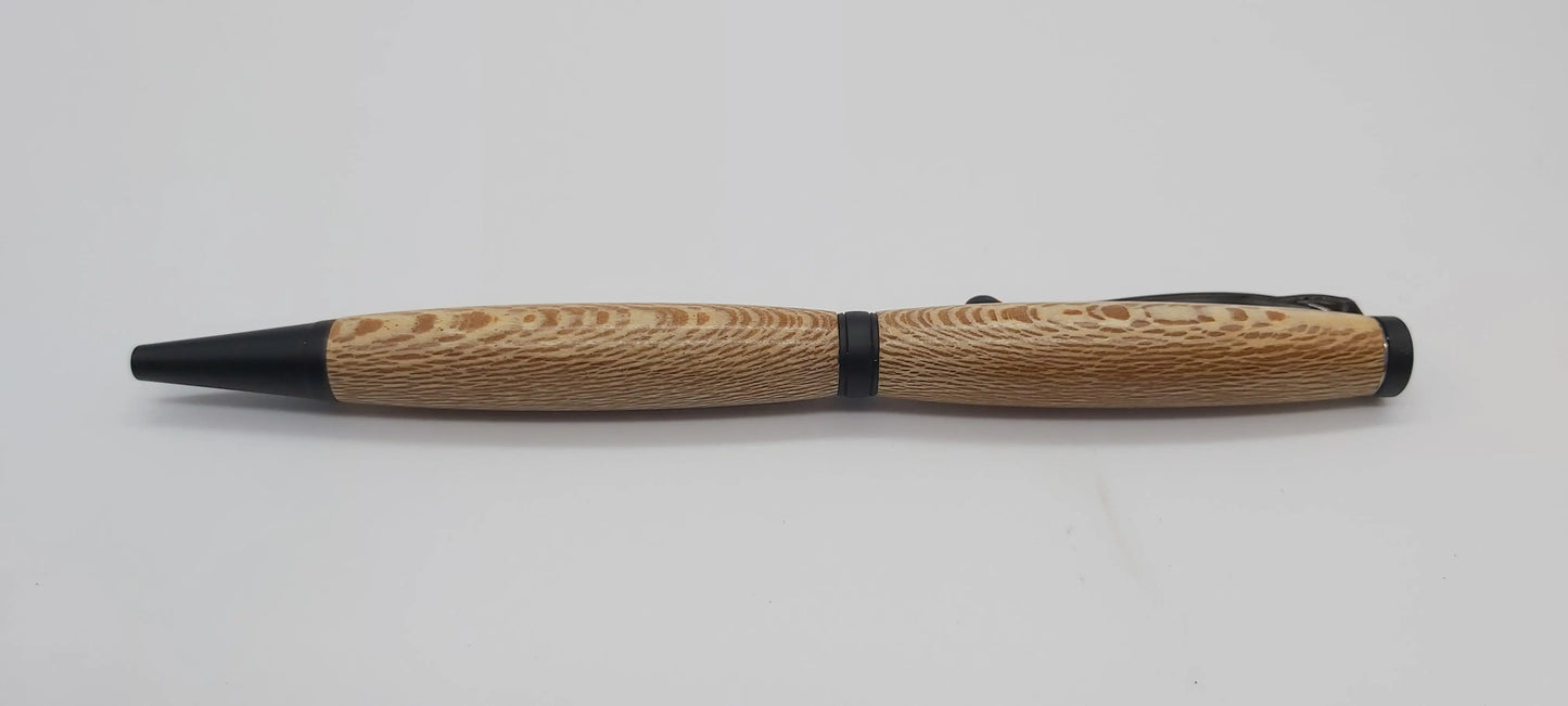 Powderham Castle - lacewood handmade ballpoint pen DevonPens