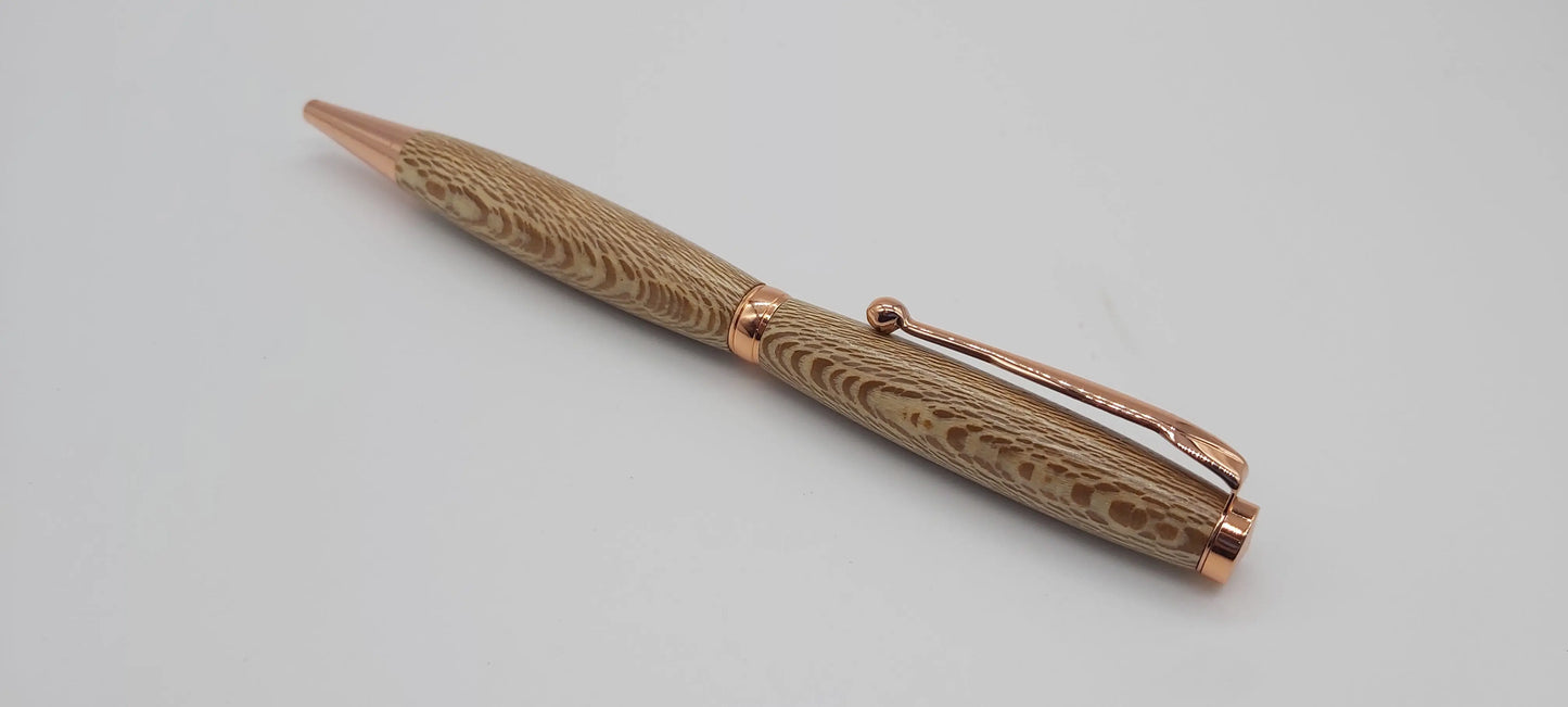 Powderham Castle - lacewood handmade ballpoint pen DevonPens