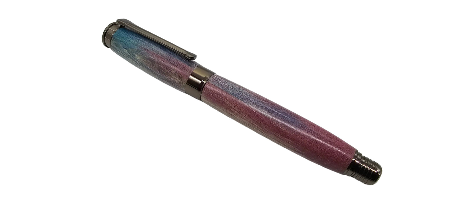 Rollerball pen in dyed Sycamore from Saltram House Plymouth 