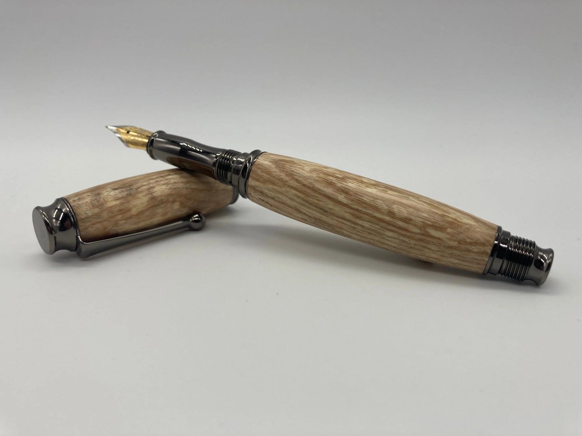 Thomas Hardy's cottage spalted Ash fountain pen DevonPens