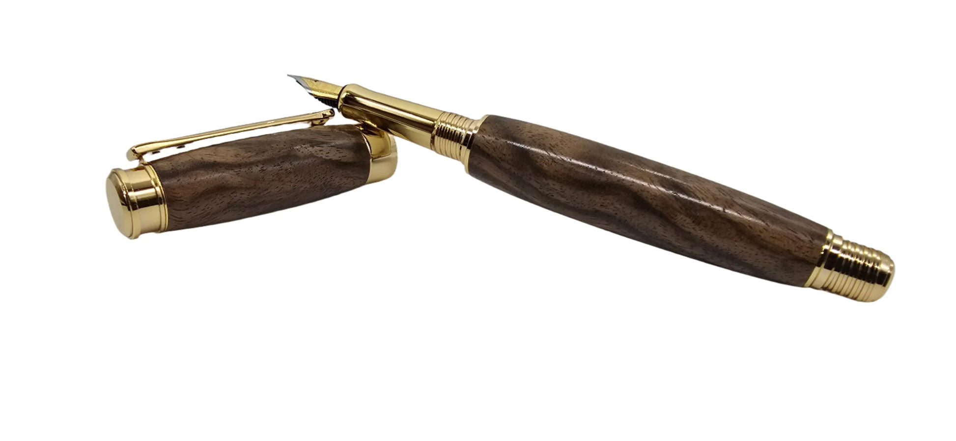 Walnut shotgun stock Fountain pen - DevonPens