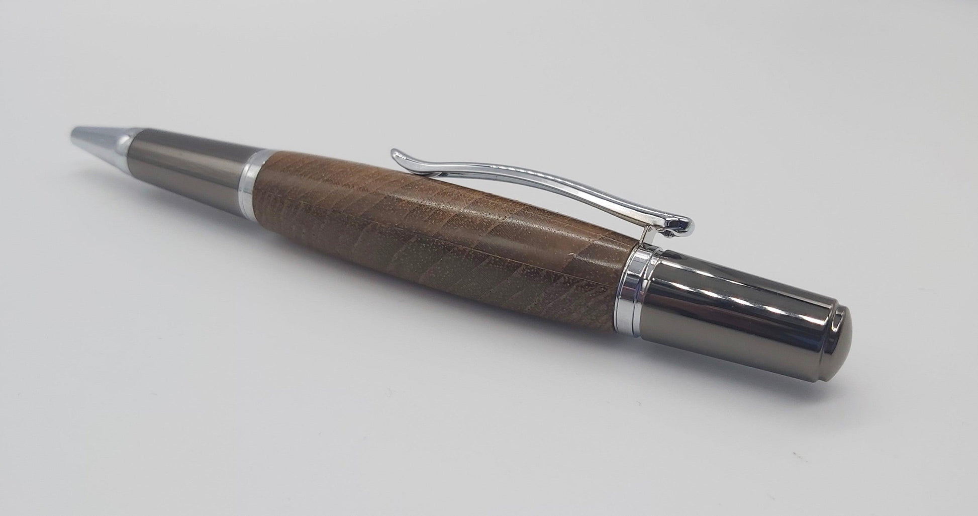 Ballpoint pen in Teak from HMS Britannia - Dartmouth (1869-1905) DevonPens