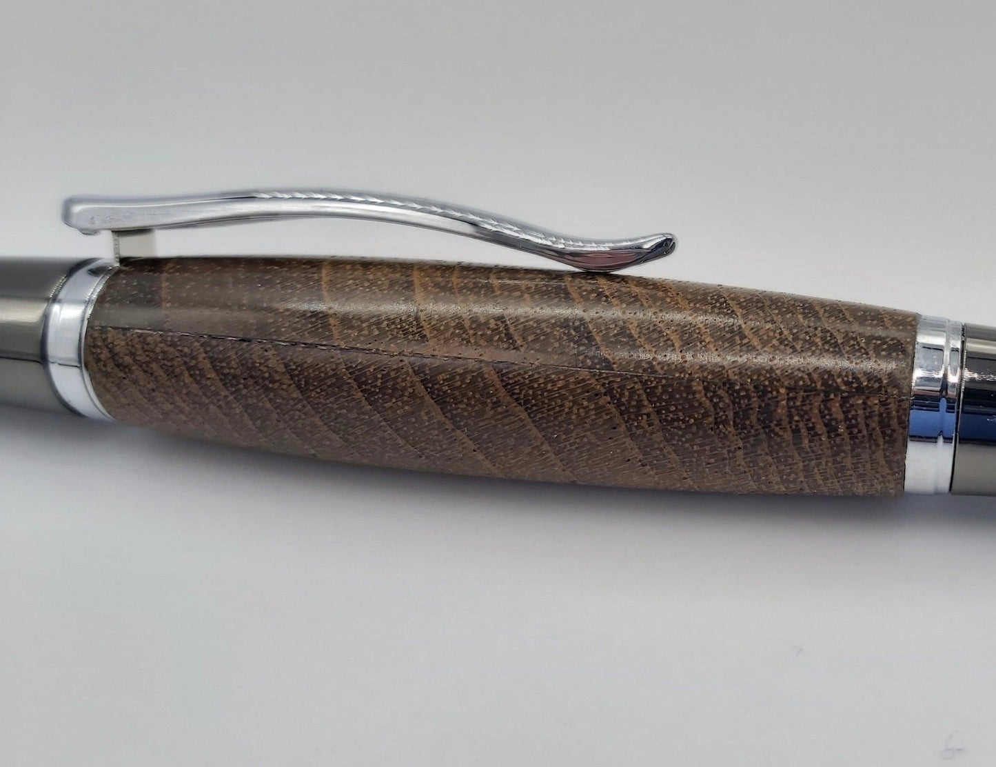 Ballpoint pen in Teak from HMS Britannia - Dartmouth (1869-1905) DevonPens