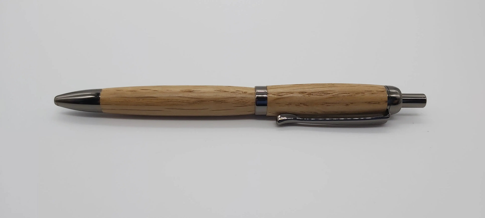 Ballpoint click pen in Oak taken from GWR 169 rail carriage DevonPens