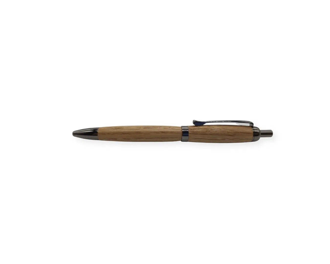 Ballpoint click pen in Oak taken from GWR 169 rail carriage DevonPens