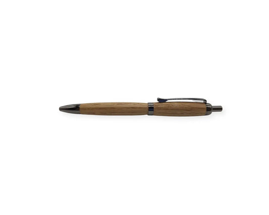 Ballpoint click pen in Oak taken from GWR 169 rail carriage DevonPens