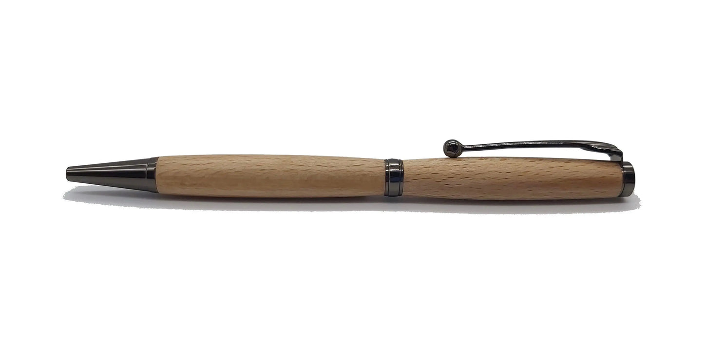 Ballpoint pen handmade in Buckland Abbey Beech DevonPens