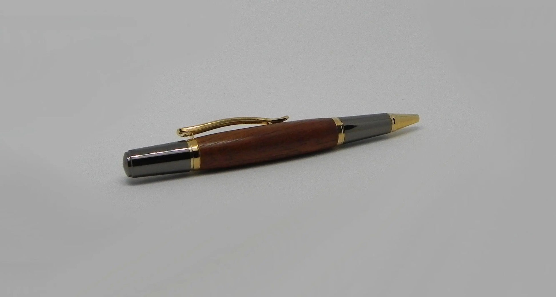 Ballpoint pen in African Mahogany from W2180 a 1950 Railway Coach DevonPens