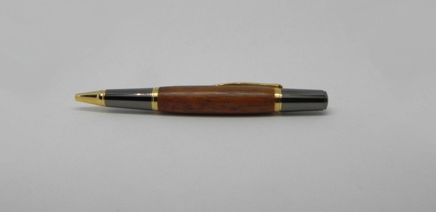 Ballpoint pen in African Mahogany from W2180 a 1950 Railway Coach DevonPens