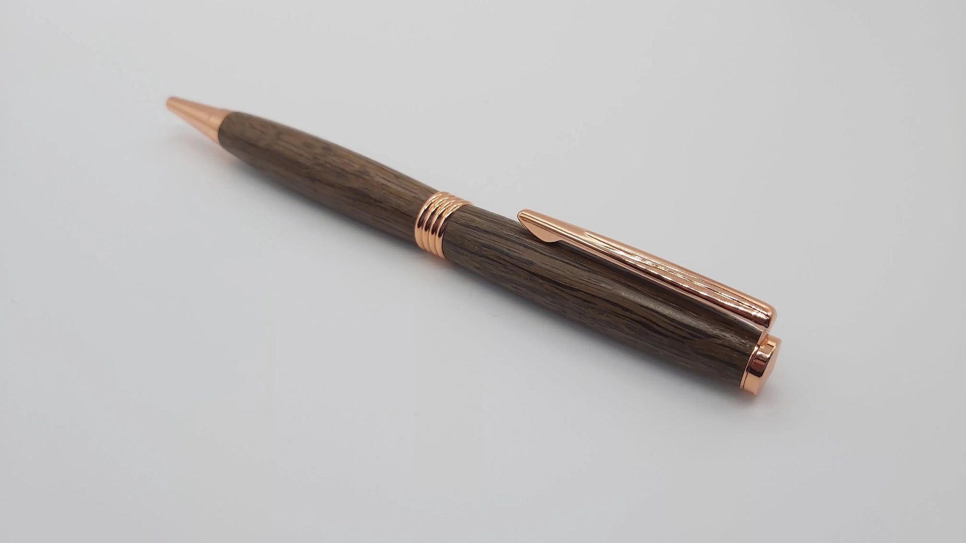 Ballpoint pen in Ancient English Bog Oak DevonPens