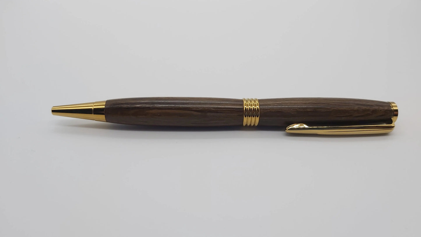 Ballpoint pen in Ancient English Bog Oak DevonPens