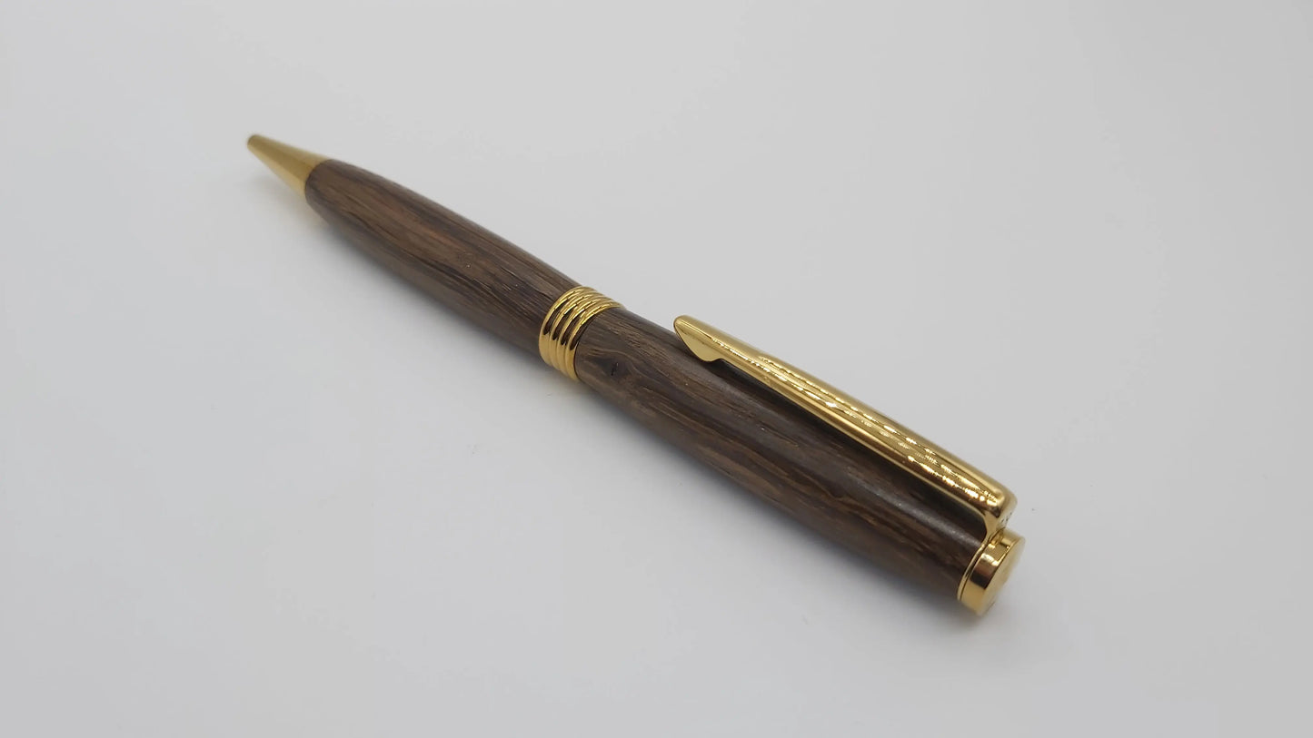 Ballpoint pen in Ancient English Bog Oak DevonPens