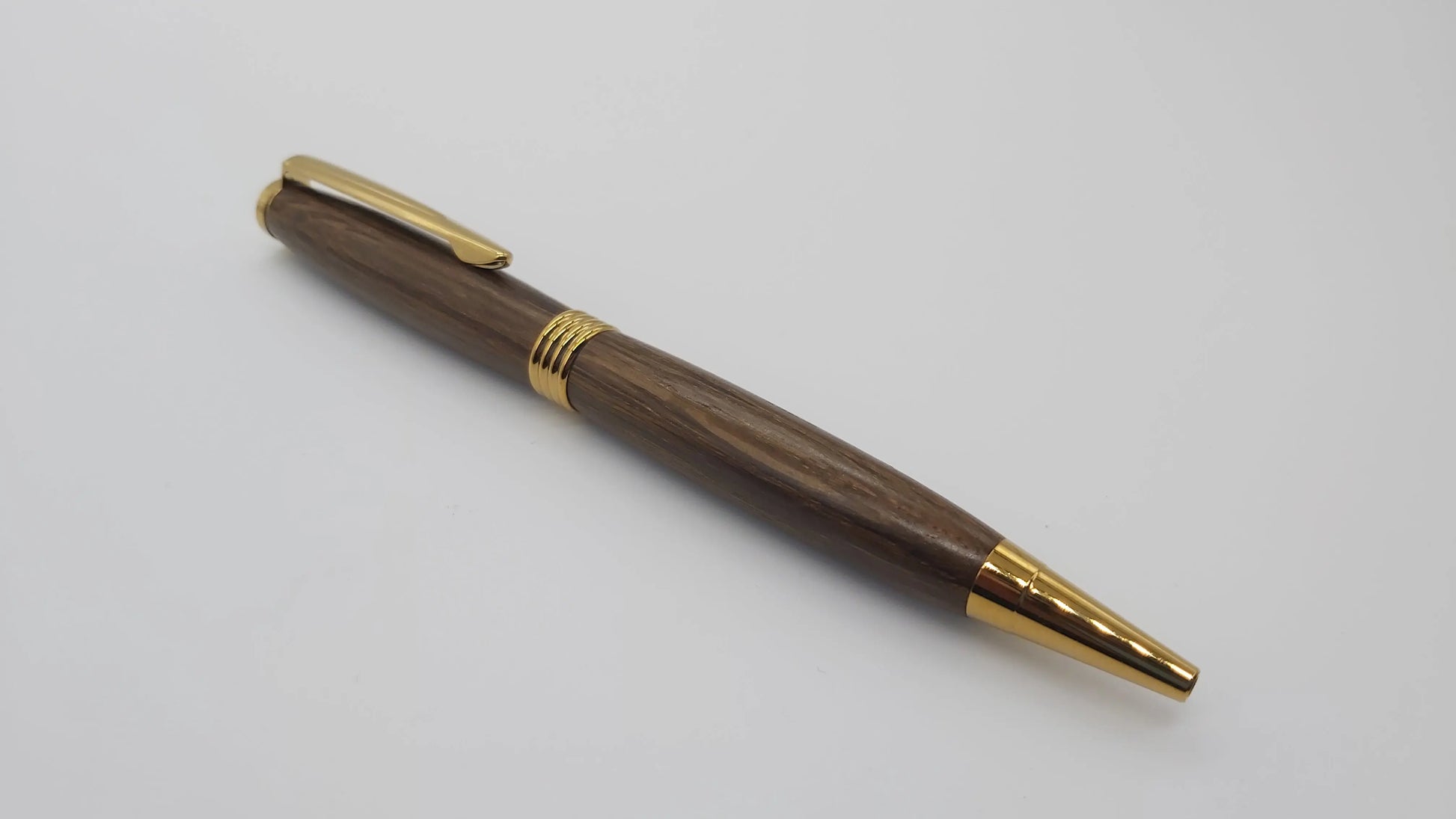 Ballpoint pen in Ancient English Bog Oak DevonPens