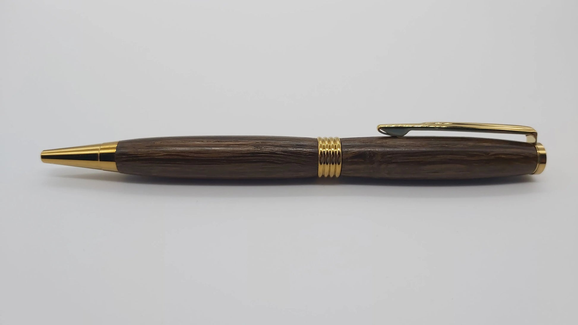 Ballpoint pen in Ancient English Bog Oak DevonPens