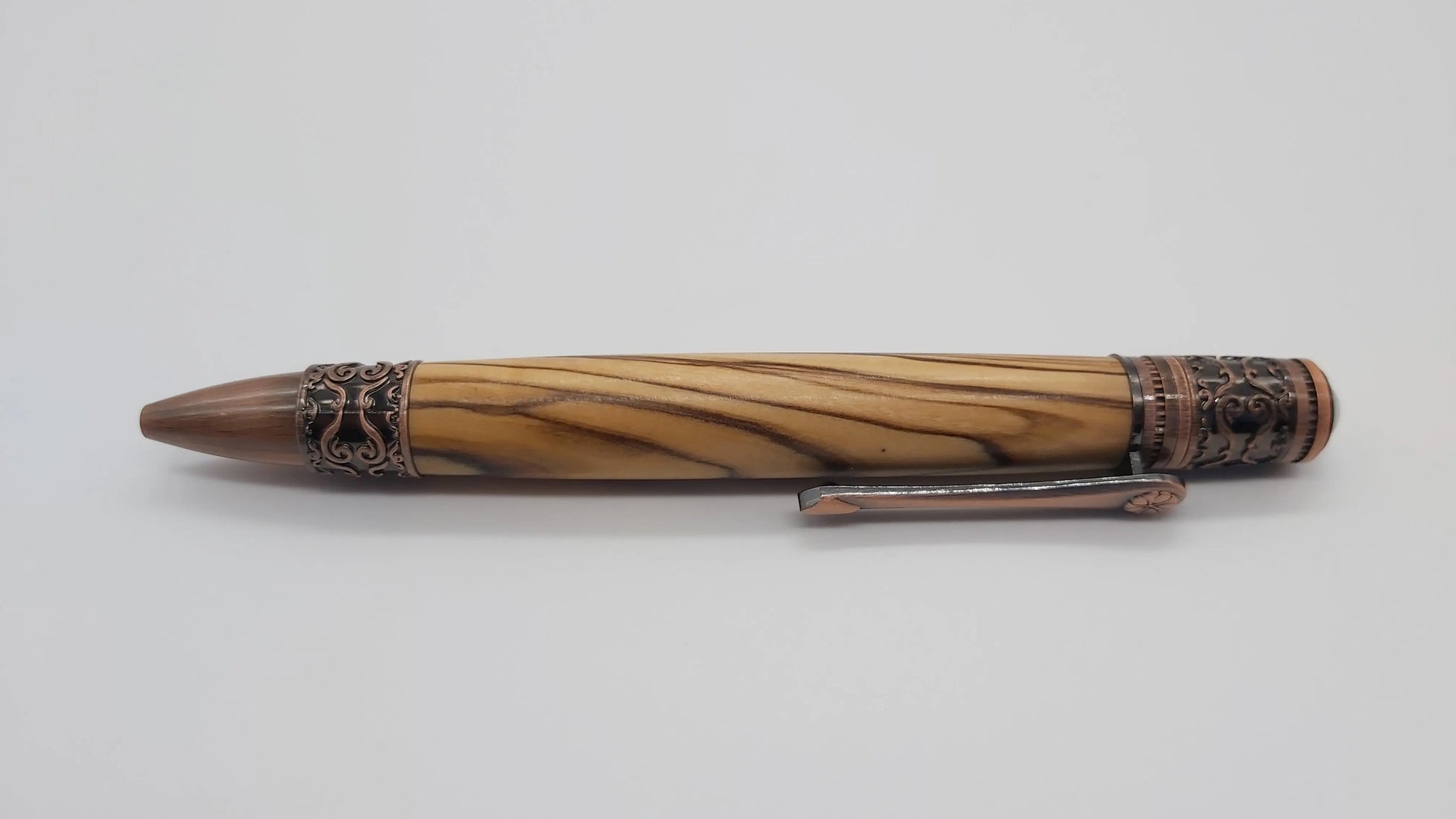 Ballpoint pen in Bethlehem Olive wood - Antique copper DevonPens