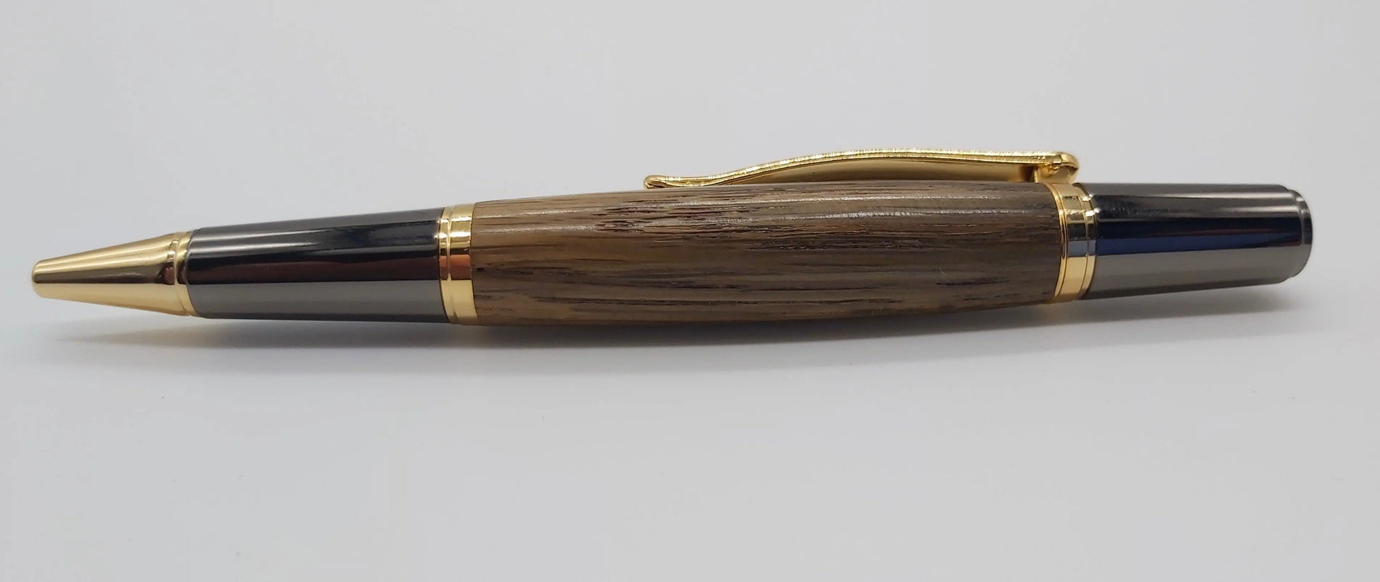 Ballpoint pen in Oak taken from GWR 169 rail carriage DevonPens