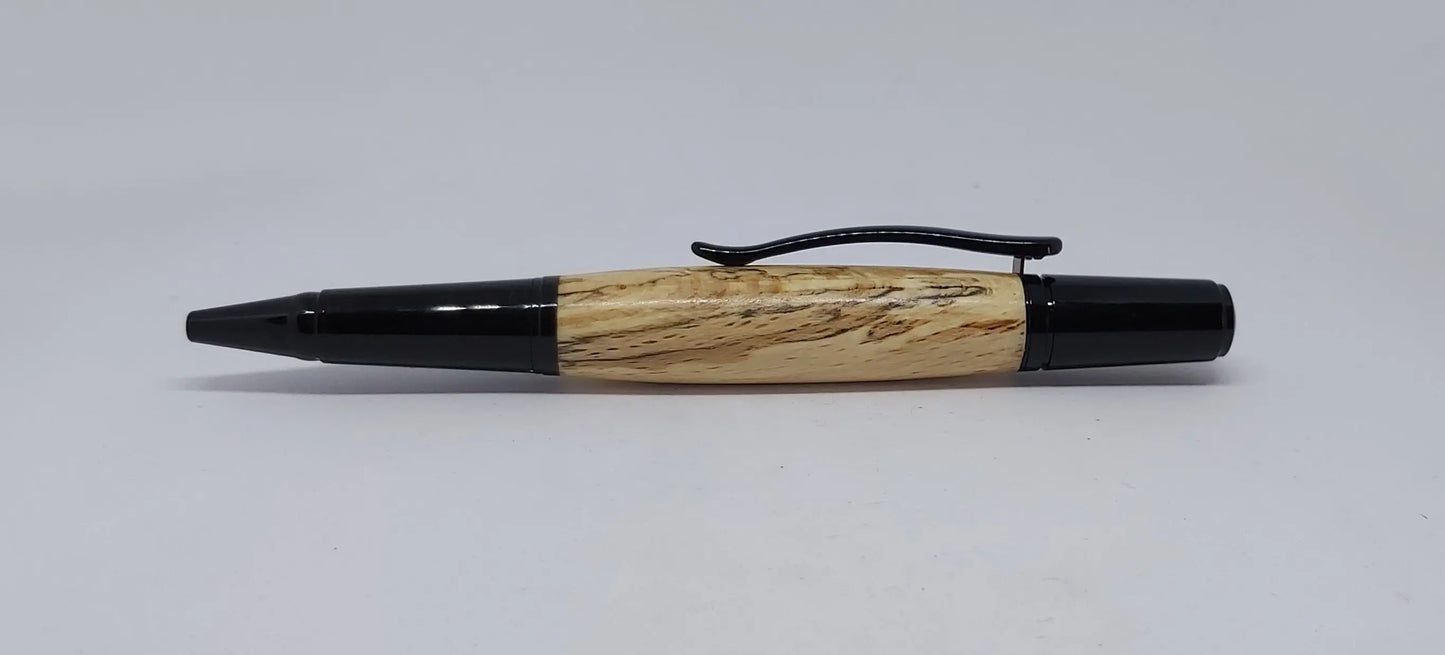 Ballpoint pen in Spalted Beech from Buckland Abbey DevonPens