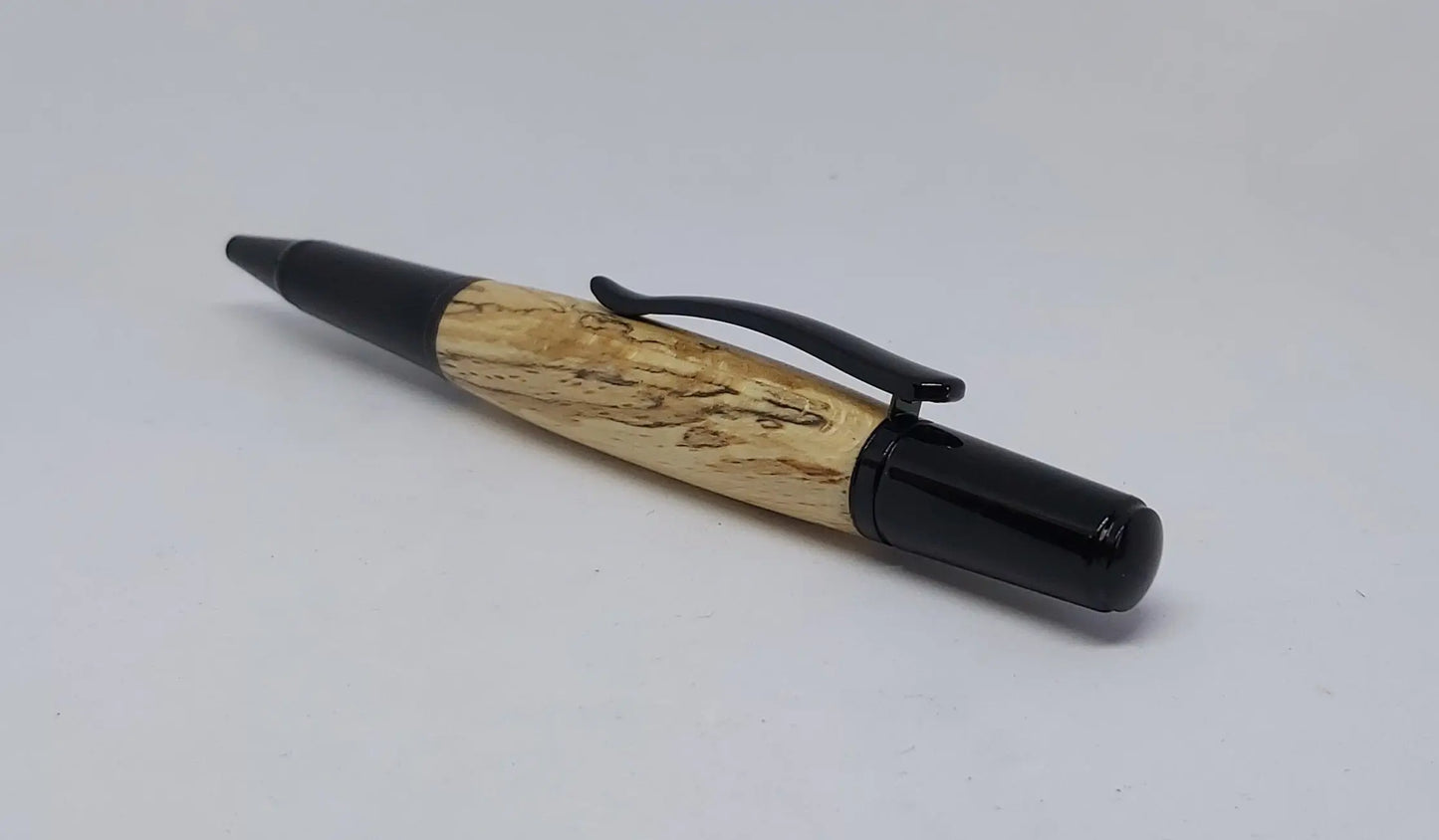 Ballpoint pen in Spalted Beech from Buckland Abbey DevonPens