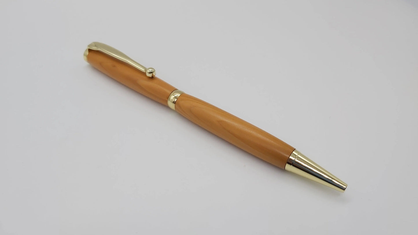 Ballpoint pen in Yew from Buckland Abbey DevonPens