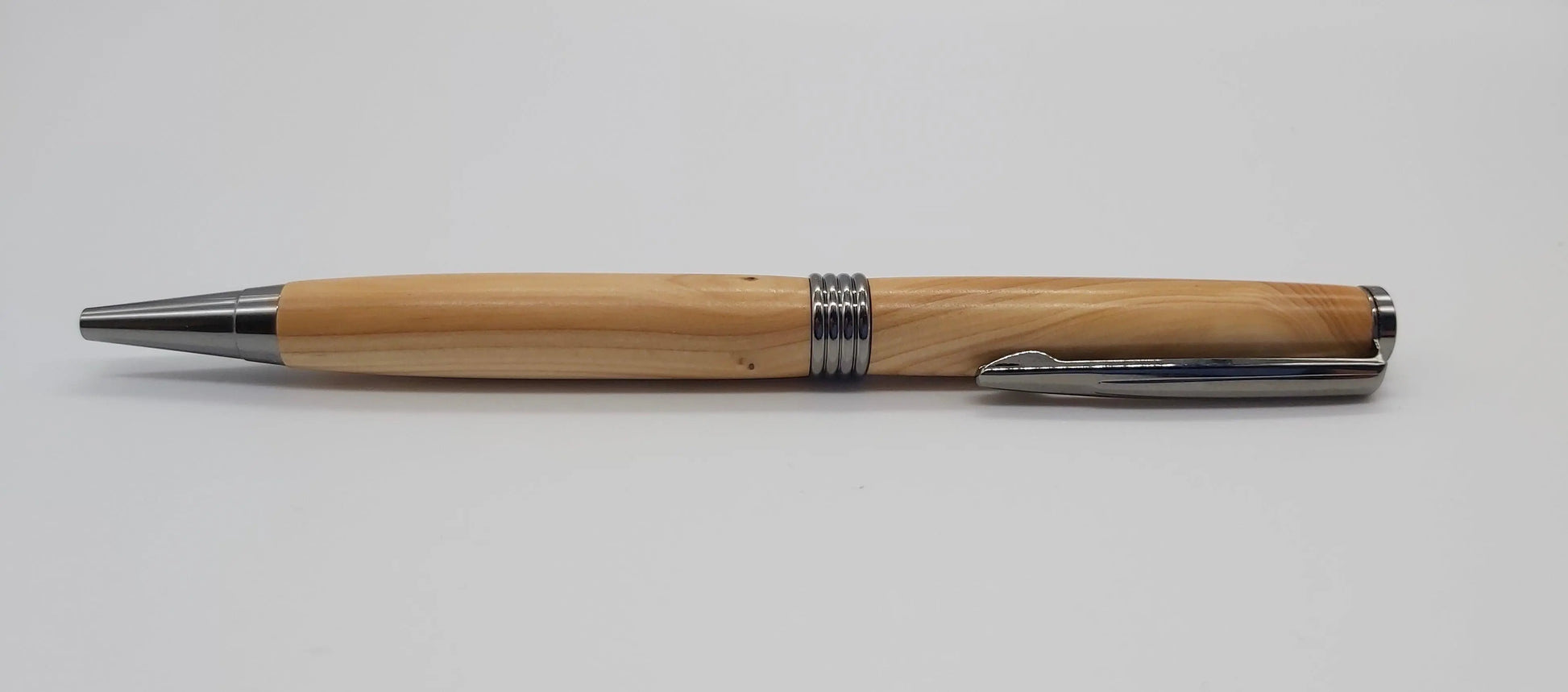 Ballpoint pen in Yew from National trust property, Stourhead. DevonPens