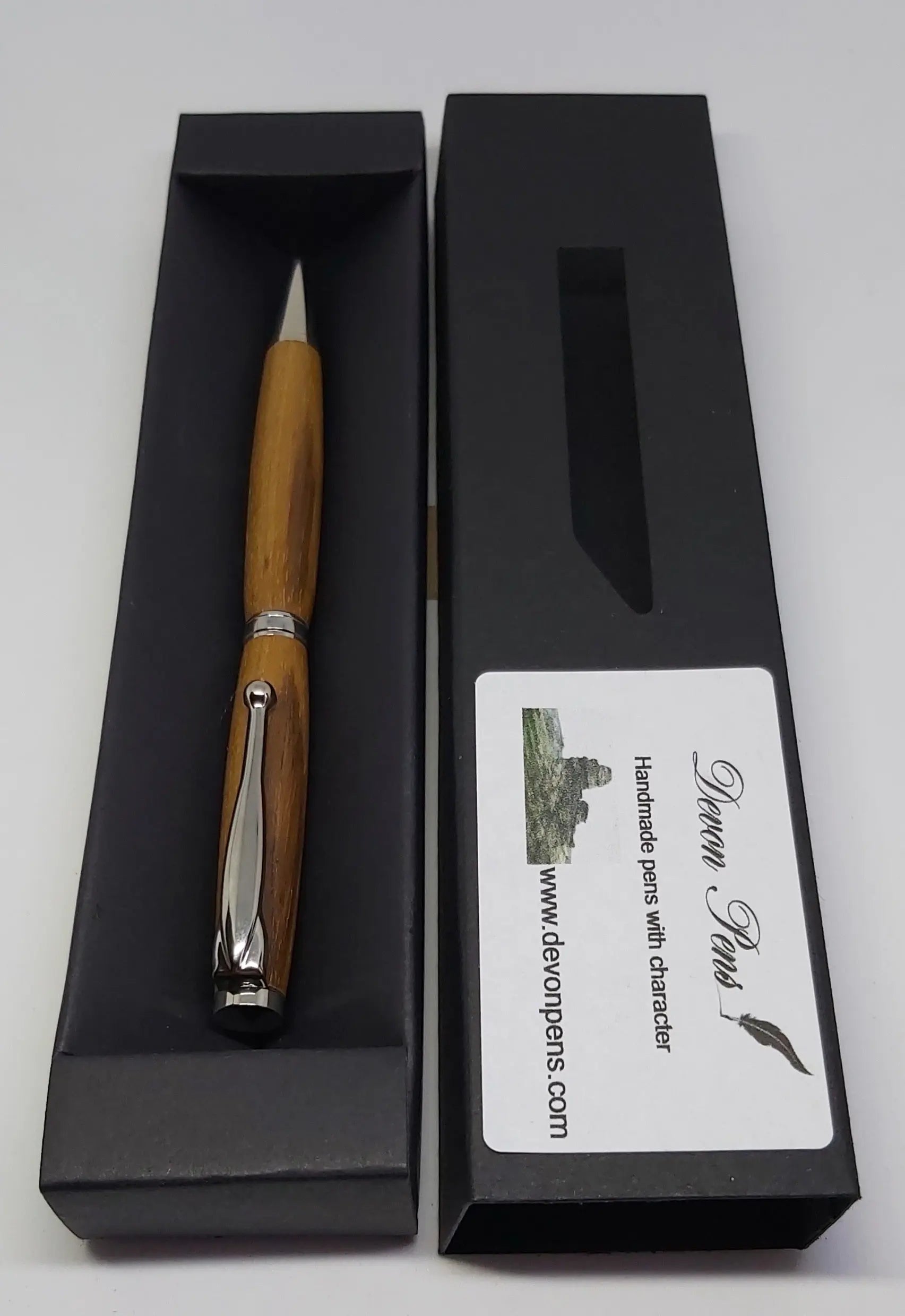 Ballpoint twist pen handmade with Shipwreck Teak from WW1 wreck SS Pegu sunk in 1917 DevonPens