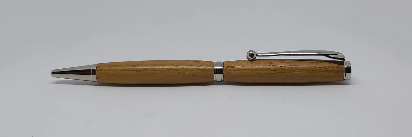 Ballpoint twist pen handmade with Shipwreck Teak from WW1 wreck SS Pegu sunk in 1917 DevonPens