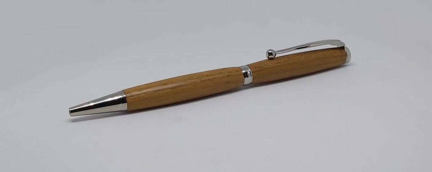 Ballpoint twist pen handmade with Shipwreck Teak from WW1 wreck SS Pegu sunk in 1917 DevonPens