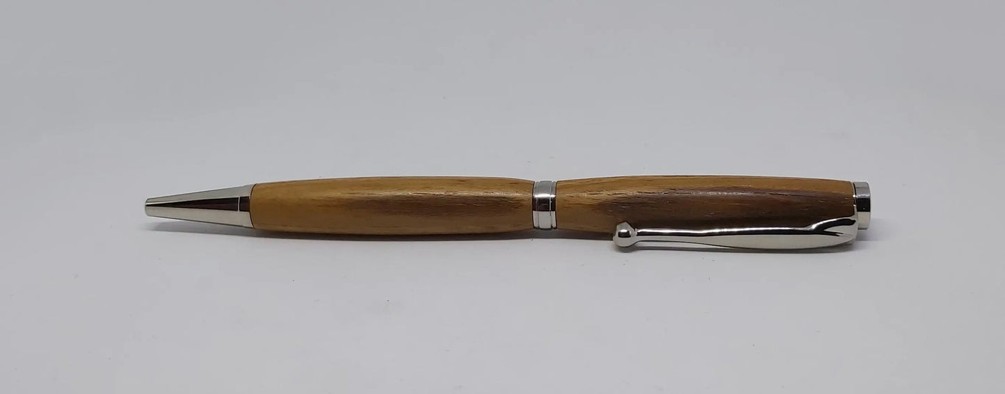 Ballpoint twist pen handmade with Shipwreck Teak from WW1 wreck SS Pegu sunk in 1917 DevonPens