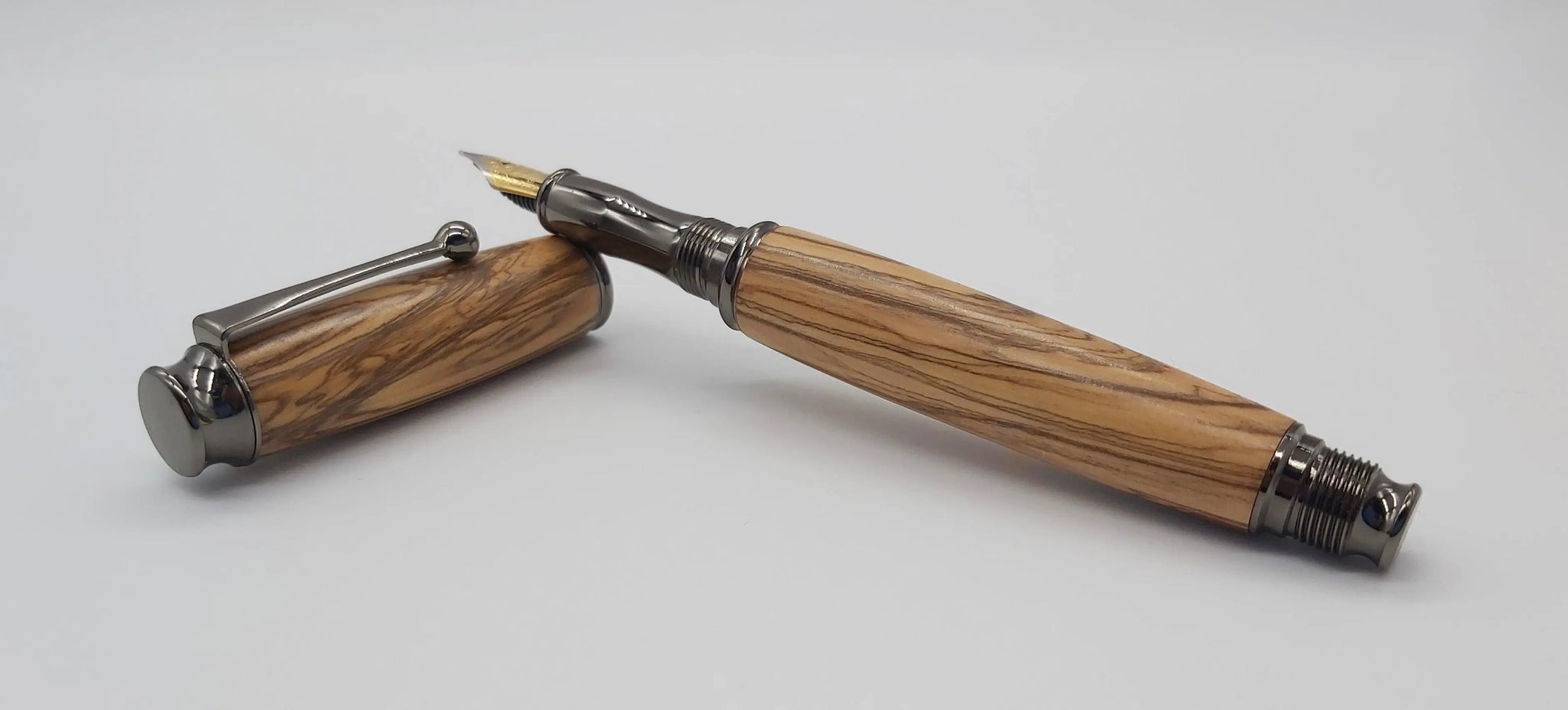 Pen HandMade Writing Ball Point Fountain Bethlehem Olive Wood Pens VIDEO  1362