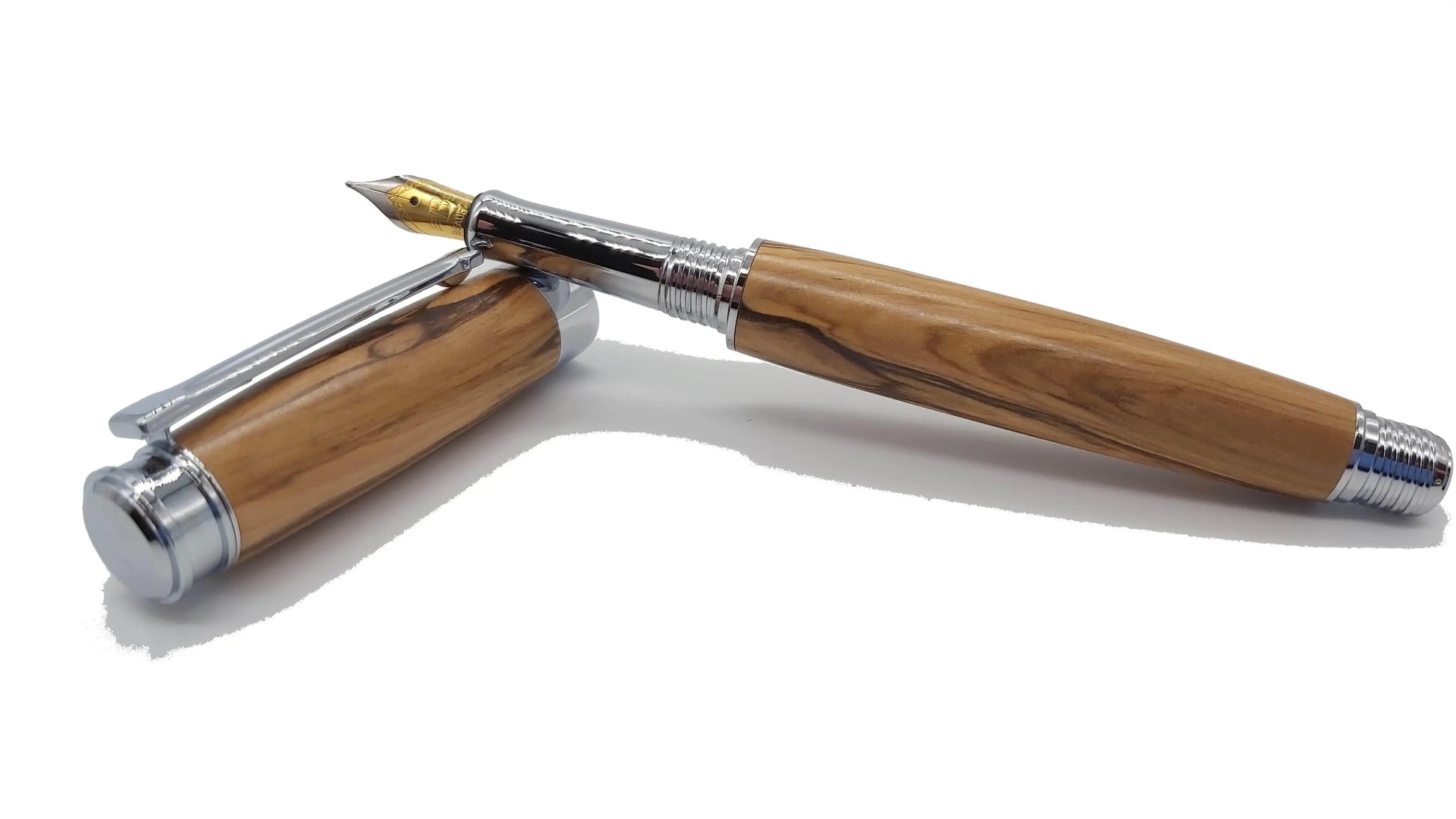 Bethlehem Olive wood Fountain pen. DevonPens