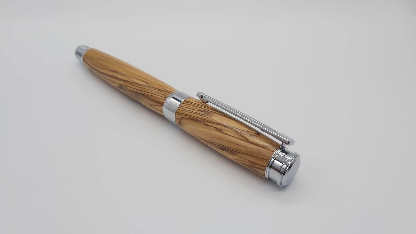 Bethlehem Olive wood Fountain pen. DevonPens