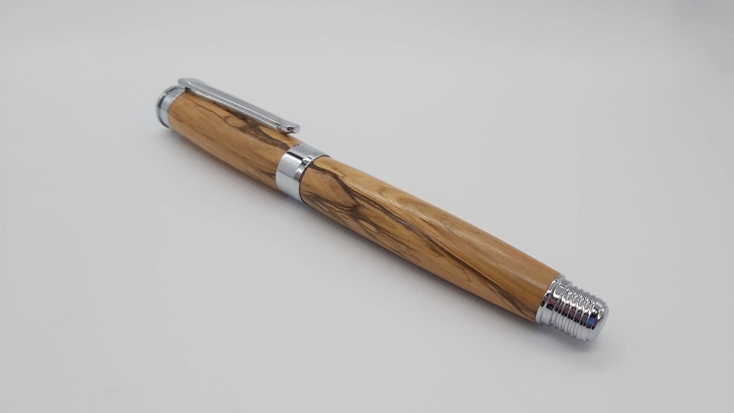 Bethlehem Olive wood Fountain pen. DevonPens