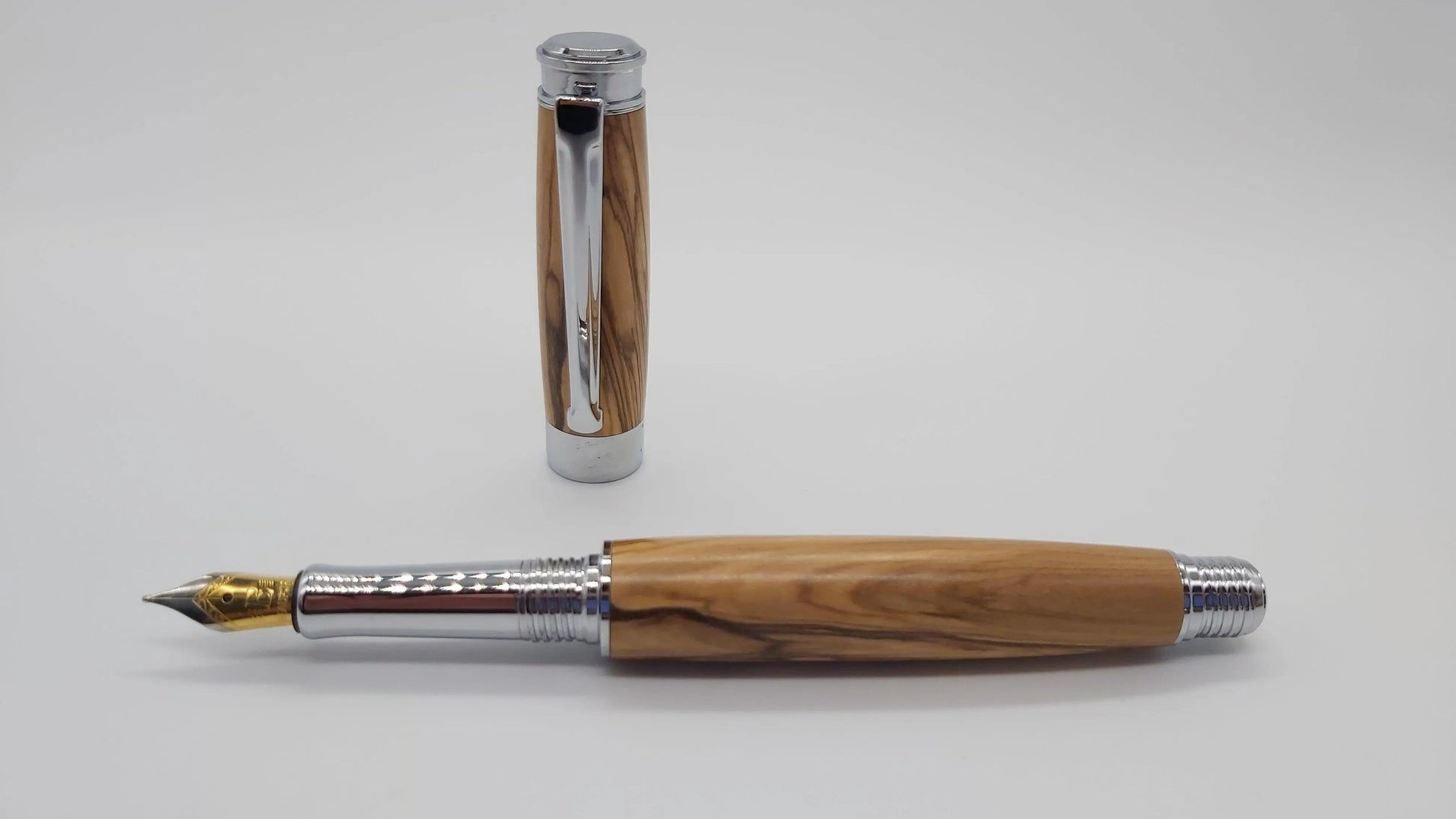 Bethlehem Olive wood Fountain pen. DevonPens