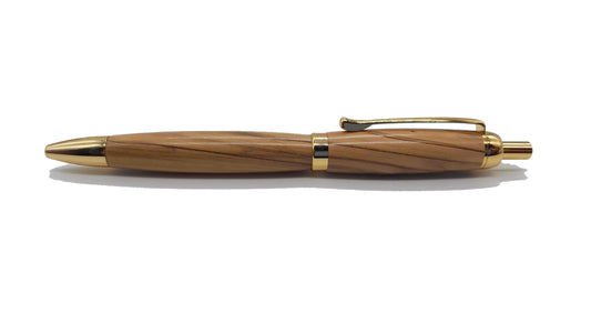 Bethlehem Olive wood click ballpoint pen DevonPens