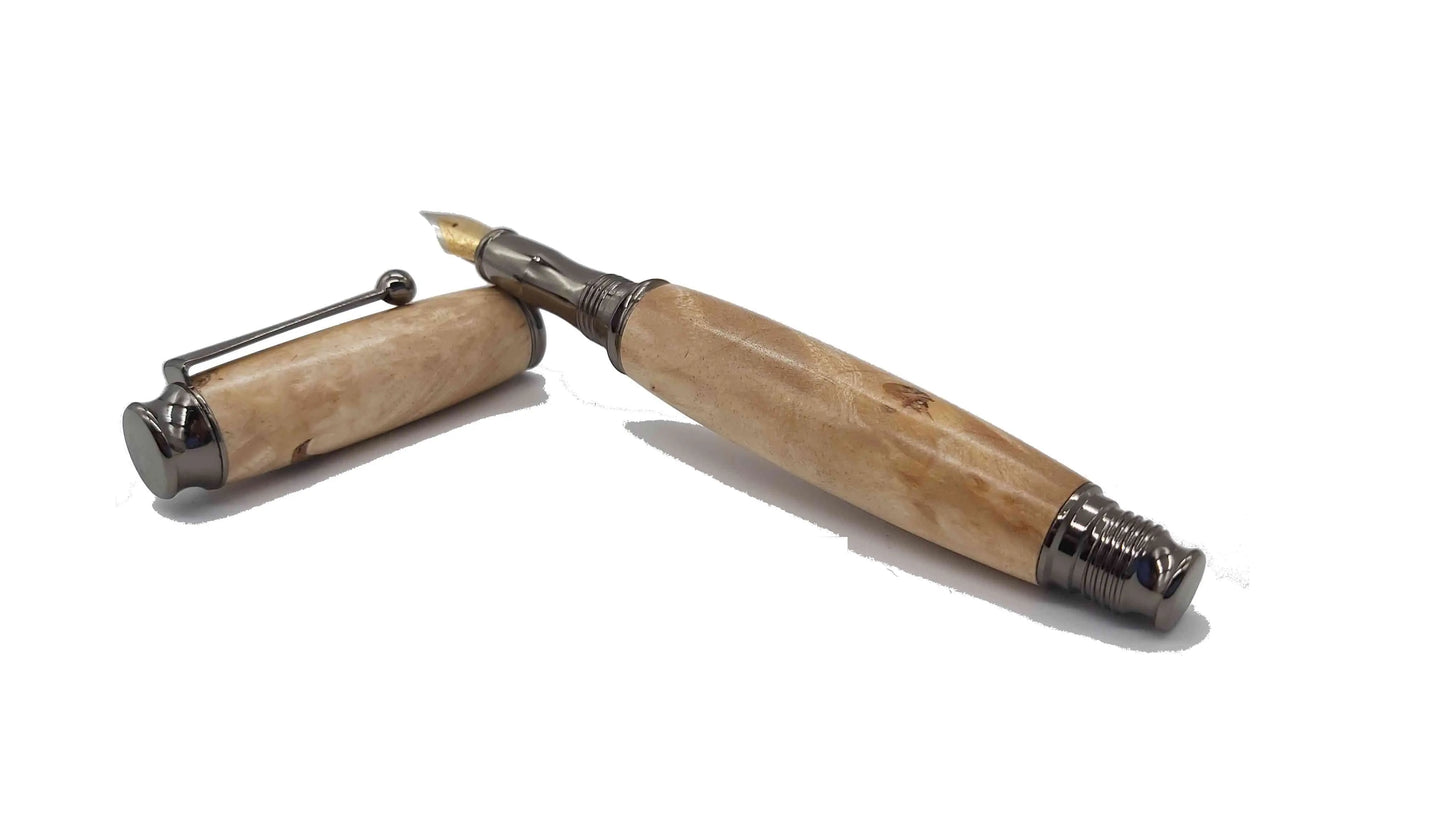 Birch burr Fountain pen DevonPens