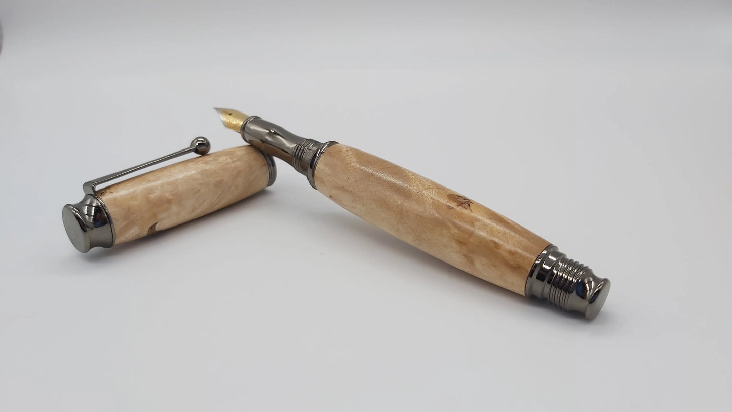 Birch burr Fountain pen DevonPens