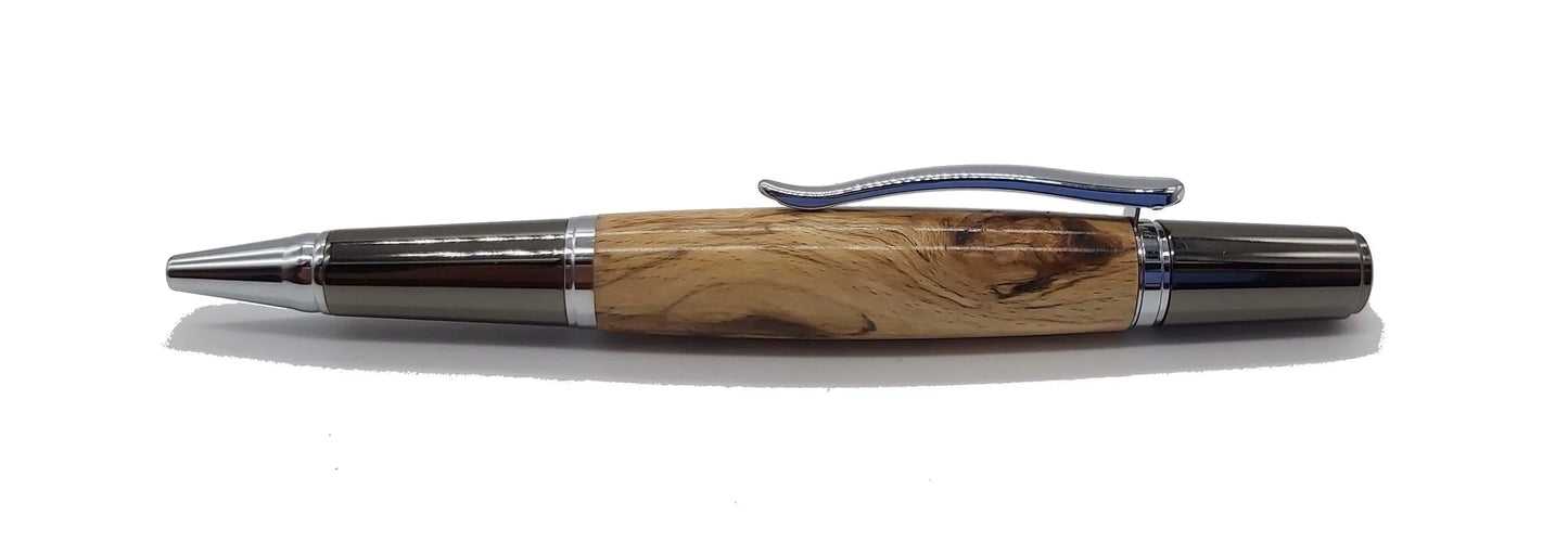 Buckland Abbey Spalted Cherry ballpoint pen DevonPens