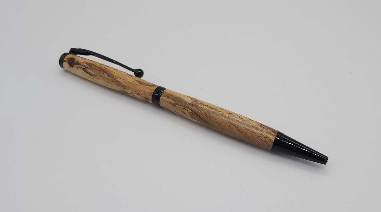 Buckland Abbey spalted cherry ballpoint pen DevonPens